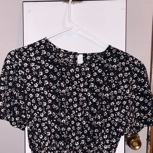 Floral Black Women's dress